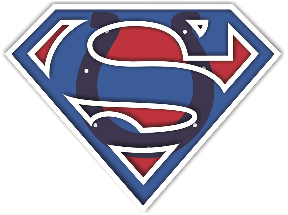 Indianapolis Colts superman logos fabric transfer